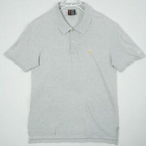 Polo Jeans‎ Co Ralph Lauren Mens Medium Gray Short Sleeve RL 67 Pique Polo Shirt